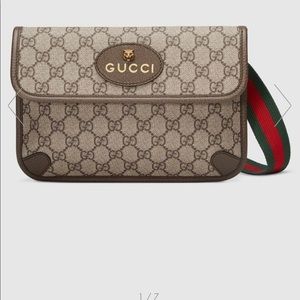 Gucci Beige and Brown Monogram Bag